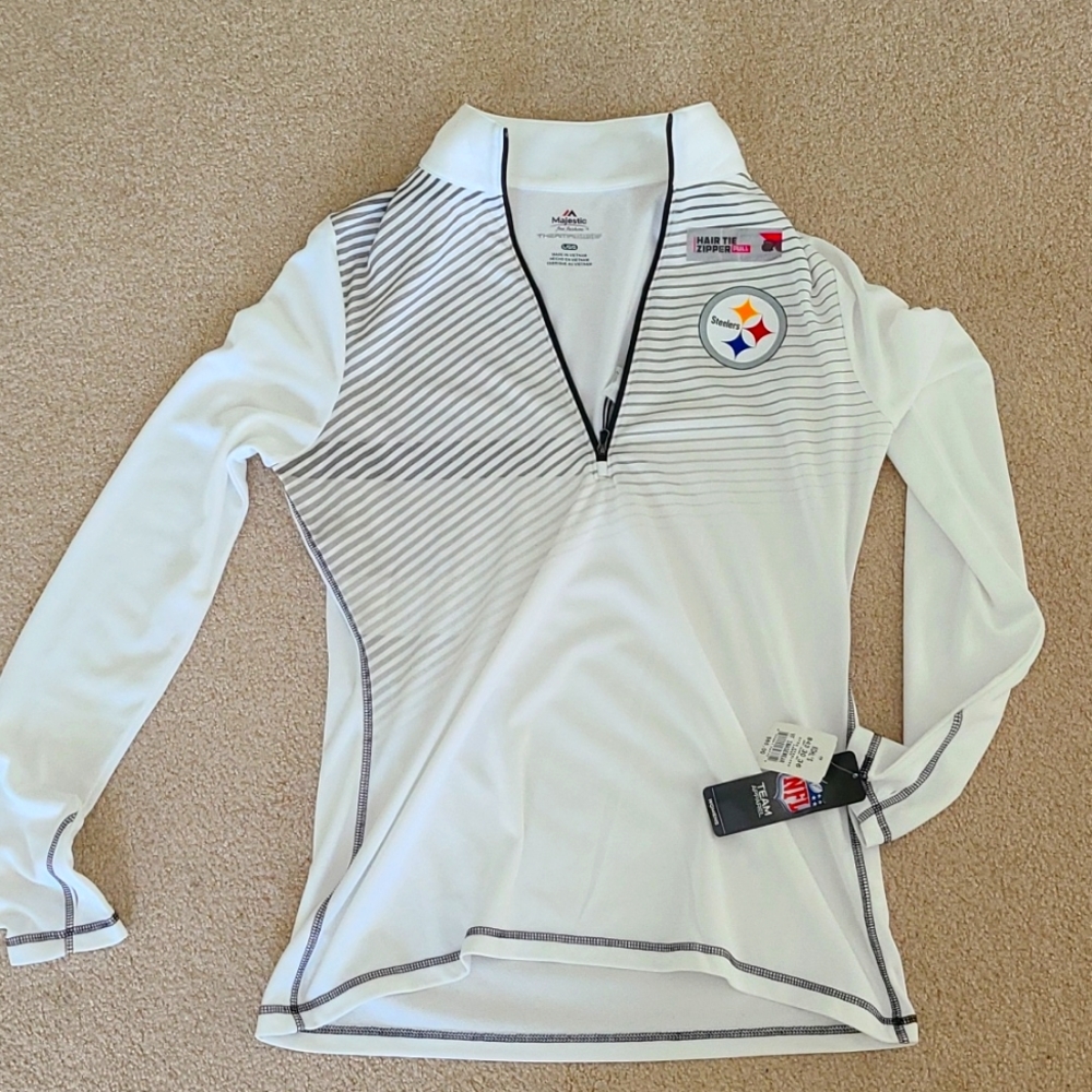 Pittsburgh Steelers Half Zipper Pullover Size Large